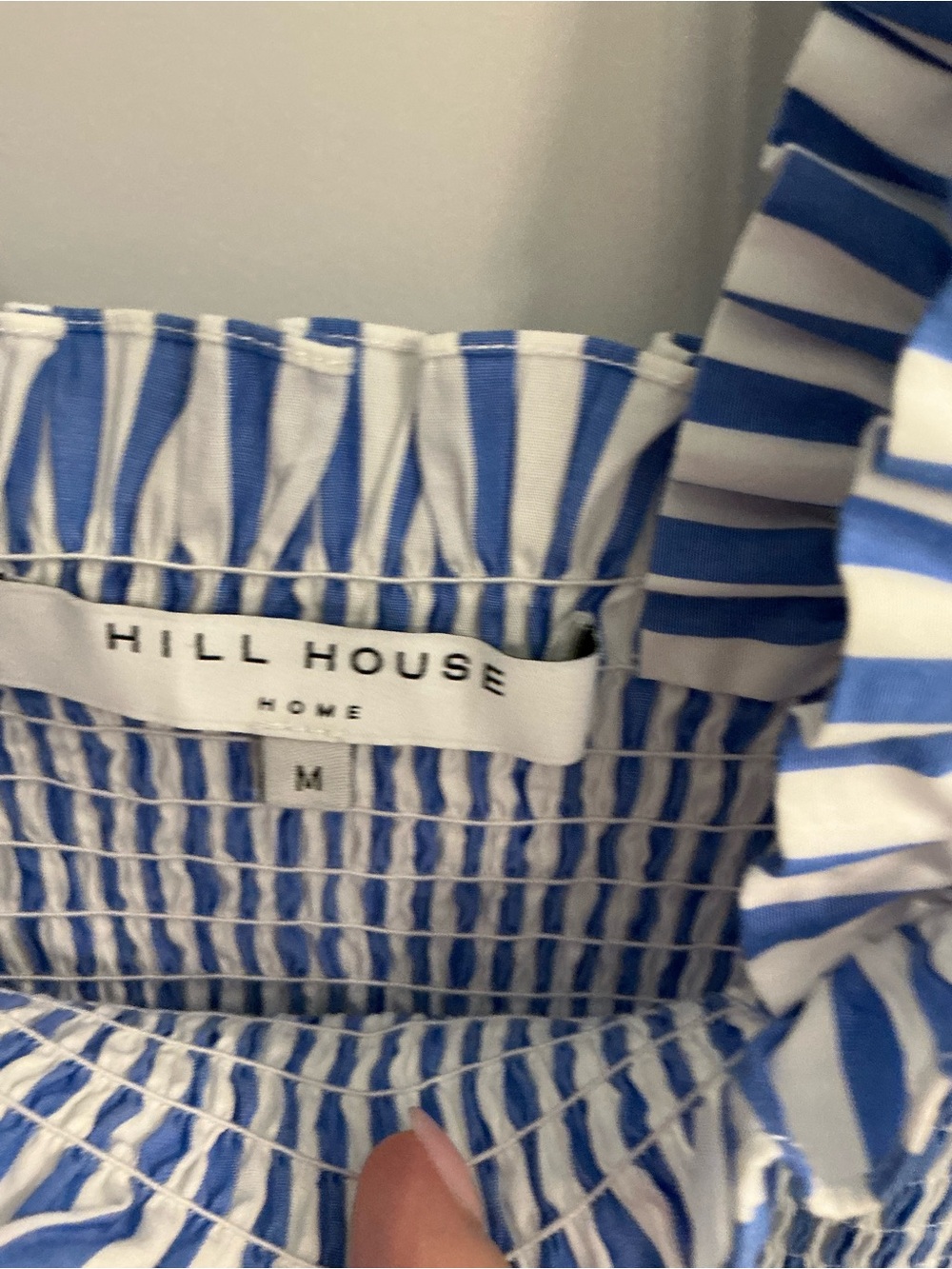 Hill House Home Ellie Nap Dress in Blueberry Stripe sz medium - Picture 3 of 6